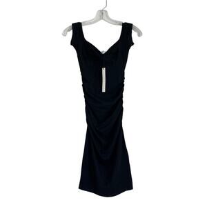 NWT Susana Monaco Black Bodycon Dress Sweetheart Neck Women’s XS
